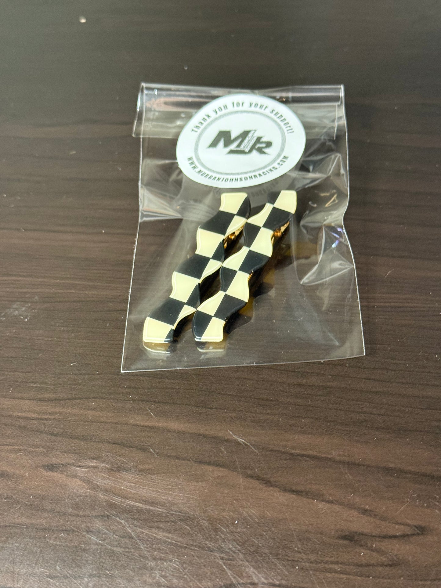Checkered Hair Clips