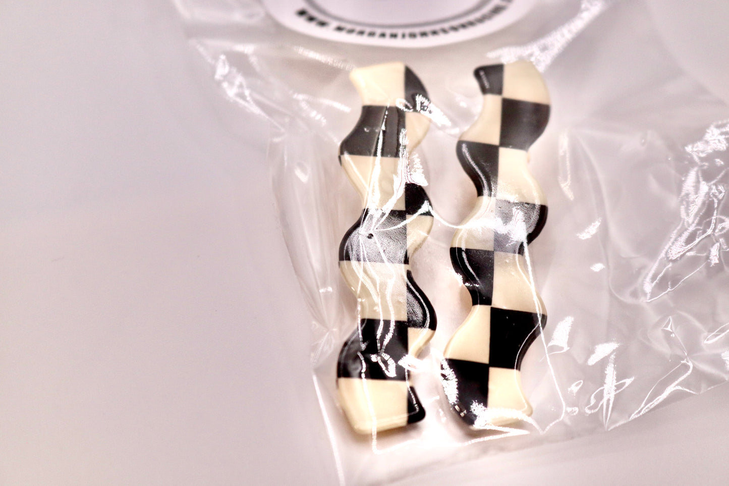 Checkered Hair Pins