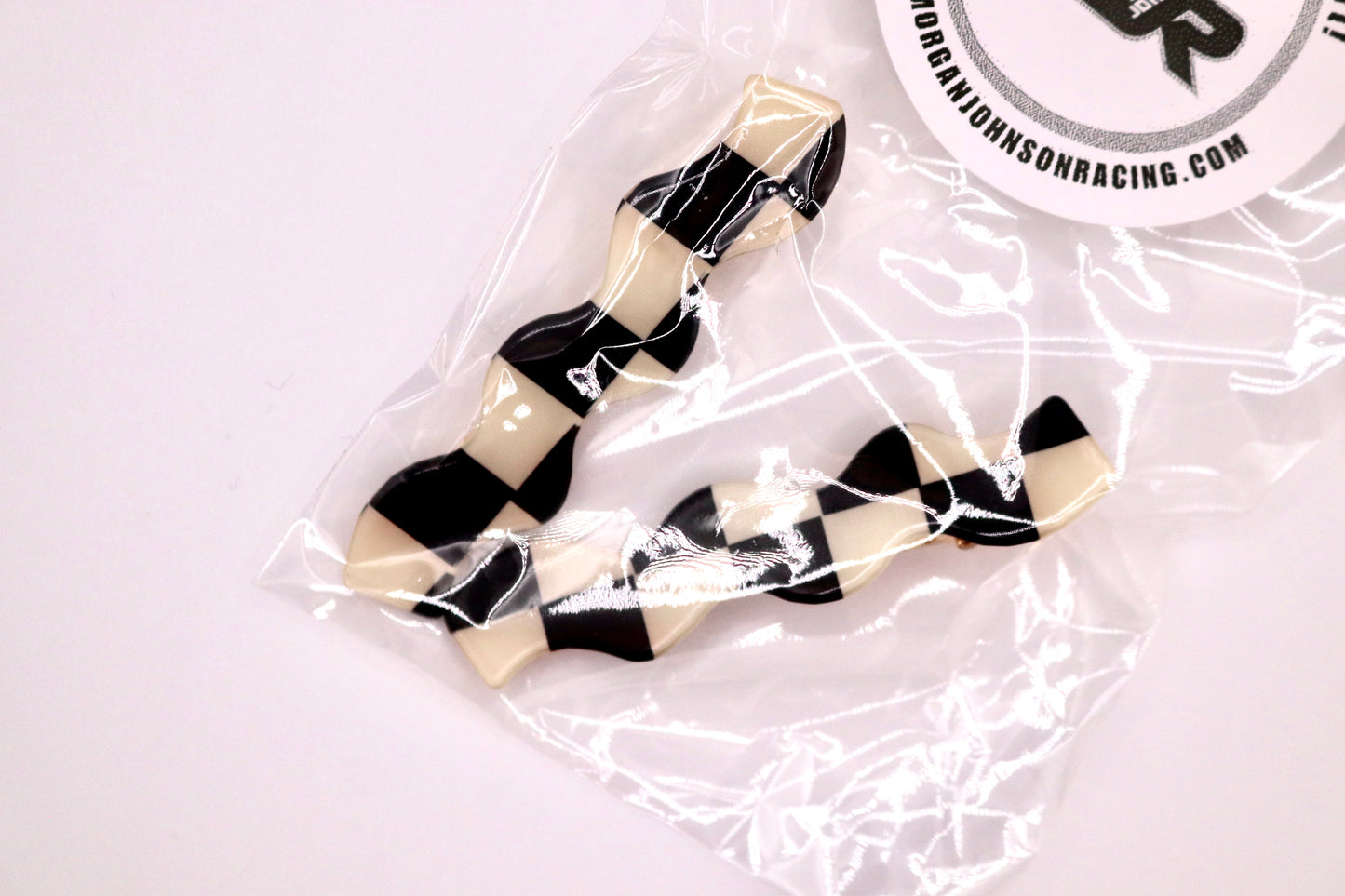 Checkered Hair Pins